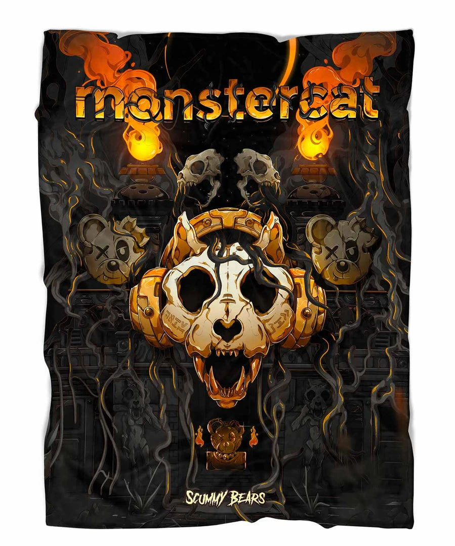 MONSTERCAT X SCUMMY BEARS - CIVILIZATIONS - SOFT AF BLANKET BLANKETS 3 MONSTERCAT X SCUMMY BEARS - CIVILIZATIONS - SOFT AF BLANKET BLANKETS