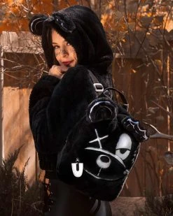 Scummy Bears SCUMBAG BACKPACK - FUZZY THINGZZ (BLACK) BACKPACKS