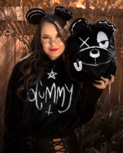 Scummy Bears SCUMBAG BACKPACK - FUZZY THINGZZ (BLACK) BACKPACKS