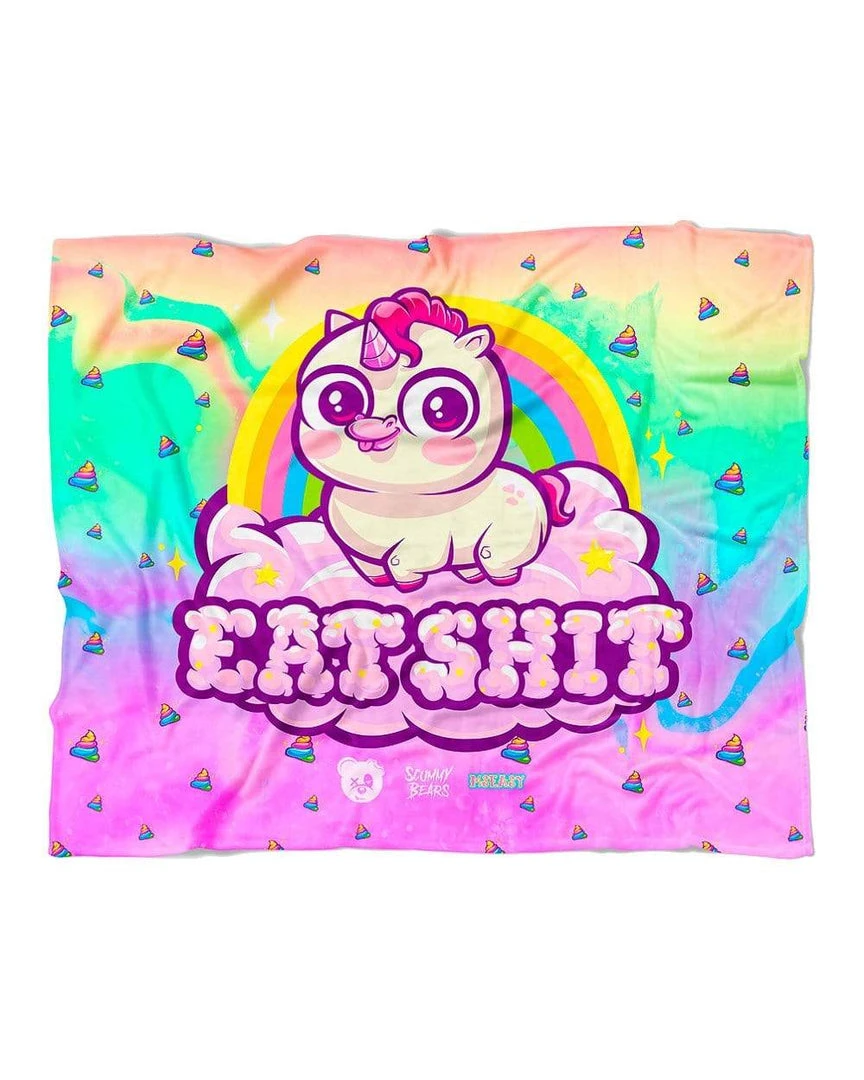 SCUMMY BEARS X MSEASY - EAT SHIT - SOFT AF BLANKET ACCESSORIES 3 SCUMMY BEARS X MSEASY - EAT SHIT - SOFT AF BLANKET ACCESSORIES