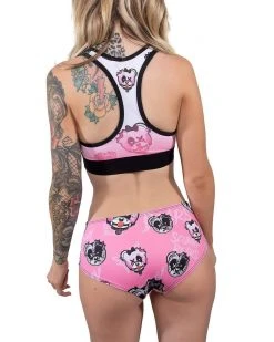 Scummy Bears BONDAGE BEARS (GOTH AF) - BOOTY SHORTS (BABYDOLL PINK)