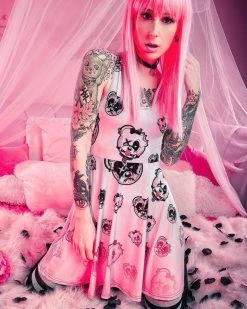 Scummy Bears CLOTHES AND STUFF BONDAGE BEARS (GOTH AF) - DRESS (BABYDOLL PINK)