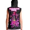 CHAMPAGNE DRIP X SCUMMY BEARS - BOTTLE DROP (NIGHT CLUB) - SLEEVELESS HOODIE 2 CHAMPAGNE DRIP X SCUMMY BEARS - BOTTLE DROP (NIGHT CLUB) - SLEEVELESS HOODIE