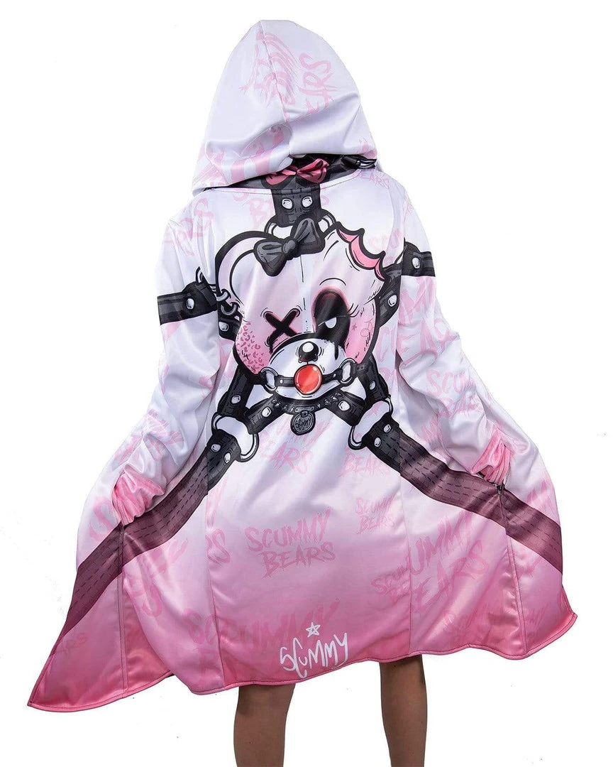 Scummy Bears CLOTHES AND STUFF BRATTY BEAR (GOTH AF) - CLOAK (BABYDOLL PINK) 3 Scummy Bears CLOTHES AND STUFF BRATTY BEAR (GOTH AF) - CLOAK (BABYDOLL PINK)