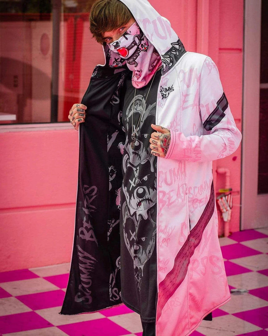 Scummy Bears CLOTHES AND STUFF BRATTY BEAR (GOTH AF) - CLOAK (BABYDOLL PINK) 9 Scummy Bears CLOTHES AND STUFF BRATTY BEAR (GOTH AF) - CLOAK (BABYDOLL PINK)