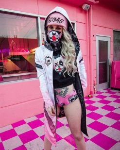 Scummy Bears CLOTHES AND STUFF BRATTY BEAR (GOTH AF) - CLOAK (BABYDOLL PINK) 12 Scummy Bears CLOTHES AND STUFF BRATTY BEAR (GOTH AF) - CLOAK (BABYDOLL PINK)