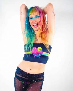 T-SHIRTS & TANKS COM3T X SCUMMY BEARS - SPACE KANDI - 4-WAY REVERSIBLE TUBE TOP