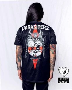 SCUMMY CARES DARKSIDERZ X SCUMMY BEARS - DARK VISIONZ - LONG TEE (STREET CUT)