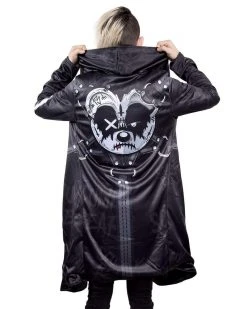 Scummy Bears GOTH BEAR (GOTH AF) - CLOAK (BLACK) CLOTHES AND STUFF
