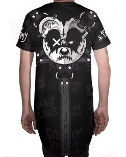Scummy Bears CLOTHES AND STUFF GOTH BEAR (GOTH AF) - LONG TEE (BLACK)