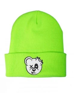 Reach MFG OISHI - BEAR METAL BEANIE (NEON GREEN) ACCESSORIES
