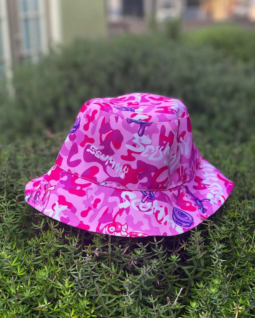 Reach MFG ACCESSORIES OISHI - GLAMOFLAGE (PINKU) - BUCKET HAT 3 Reach MFG ACCESSORIES OISHI - GLAMOFLAGE (PINKU) - BUCKET HAT