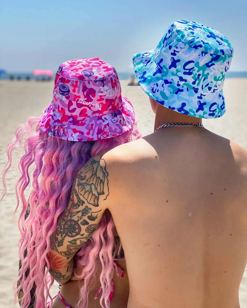 Reach MFG ACCESSORIES OISHI - GLAMOFLAGE (PINKU) - BUCKET HAT 5 Reach MFG ACCESSORIES OISHI - GLAMOFLAGE (PINKU) - BUCKET HAT