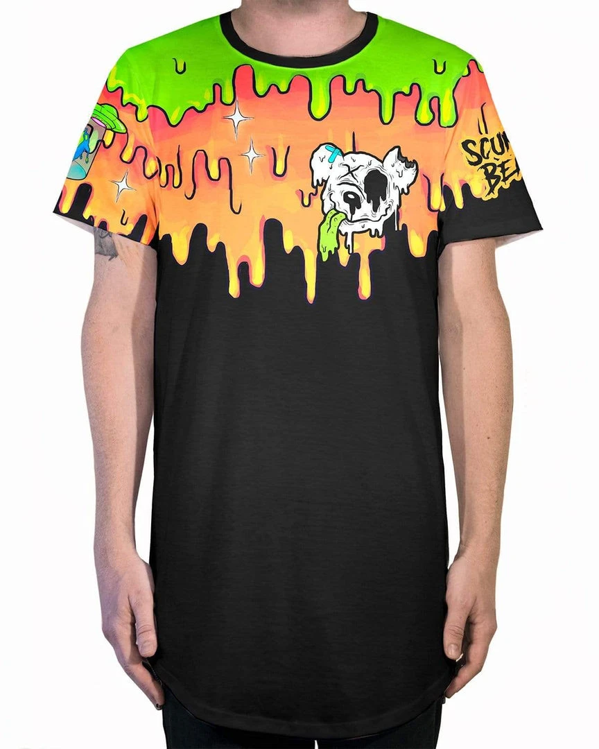 LIQUID STRANGER X SCUMMY BEARS - LAVA - LONG TEE 3 LIQUID STRANGER X SCUMMY BEARS - LAVA - LONG TEE