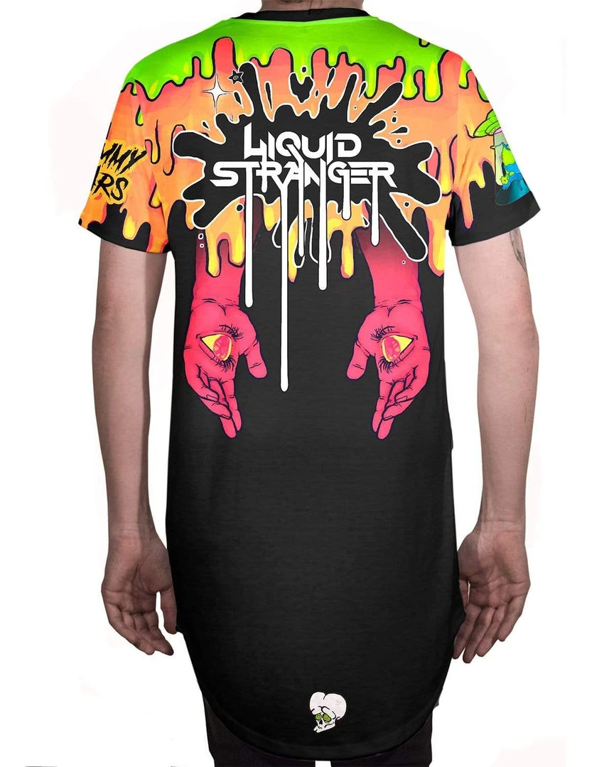 LIQUID STRANGER X SCUMMY BEARS - LAVA - LONG TEE 4 LIQUID STRANGER X SCUMMY BEARS - LAVA - LONG TEE