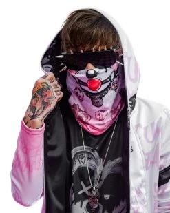 Scummy Bears ACCESSORIES BRATTY BEAR (GOTH AF) - SEAMLESS MASK (BABYDOLL PINK)