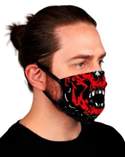 Scummy Bears SCUMMY CARES - BLOODY RED - FACE MASK ACCESSORIES