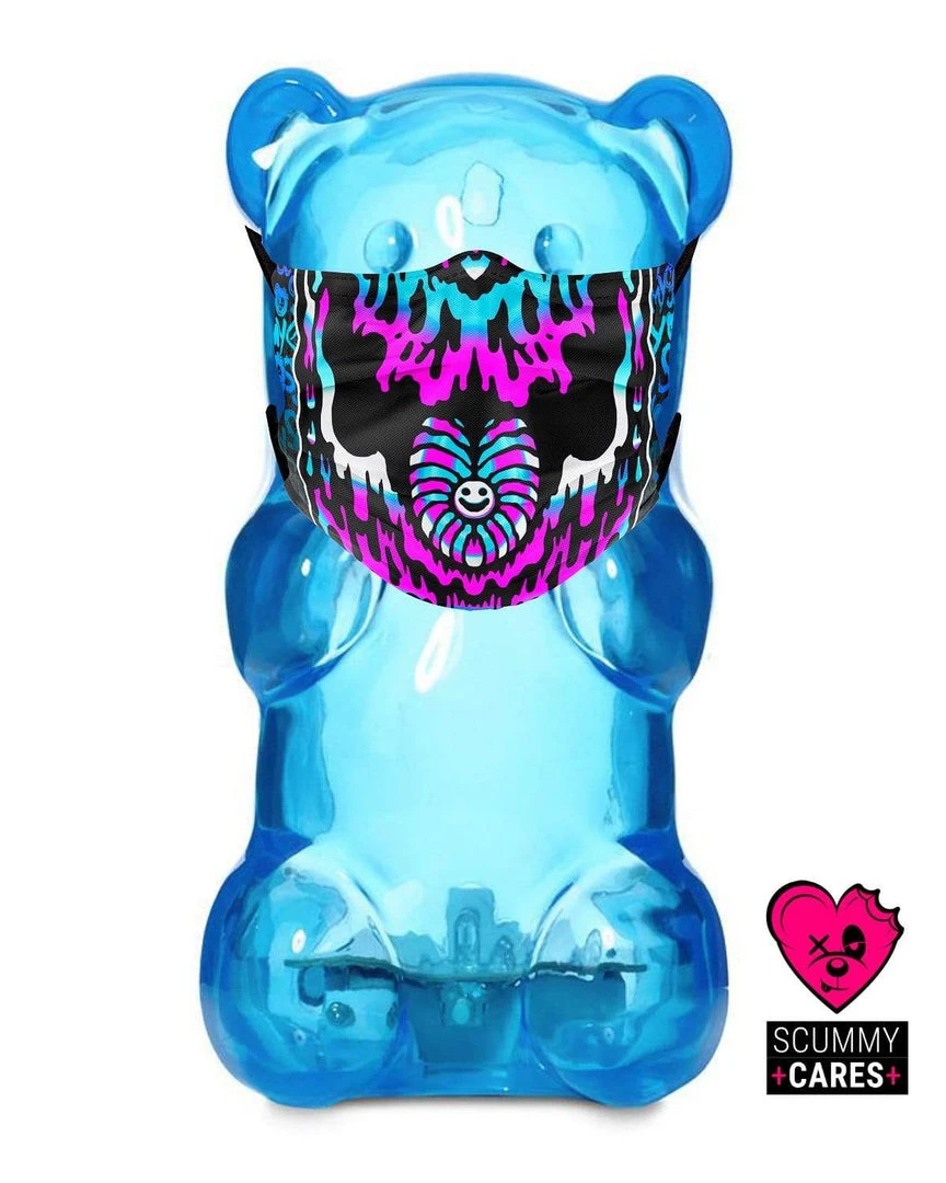 Scummy Bears SCUMMY CARES - MELTED DREAMS - FACE MASK 3 Scummy Bears SCUMMY CARES - MELTED DREAMS - FACE MASK