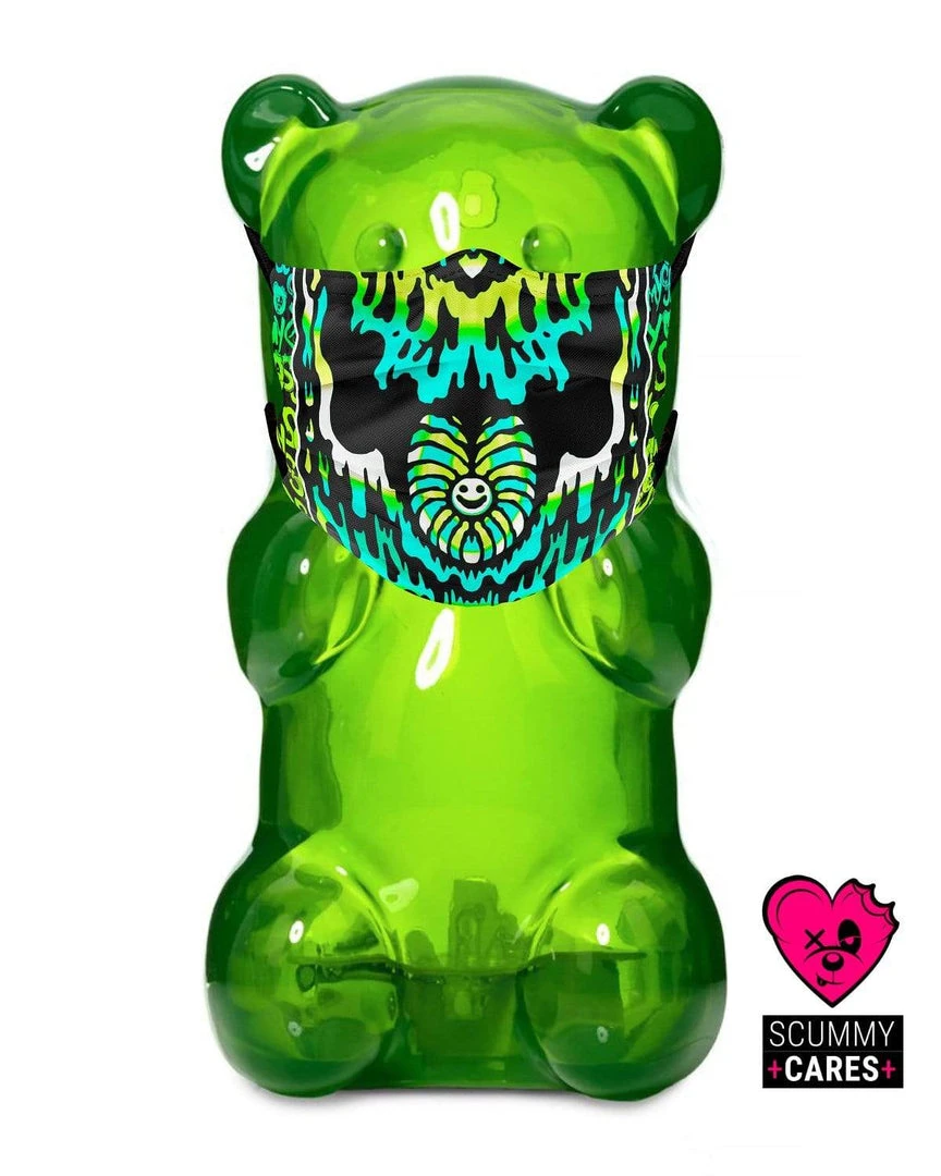 Scummy Bears ACCESSORIES SCUMMY CARES - MELTED DREAMS (SOUR PATCH) - FACE MASK 3 Scummy Bears ACCESSORIES SCUMMY CARES - MELTED DREAMS (SOUR PATCH) - FACE MASK