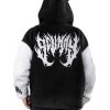 Scummy Bears CLOTHES AND STUFF FUZZY THINGZZ - OVERSIZED HIBERNATION JACKET (BLACK/WHITE)