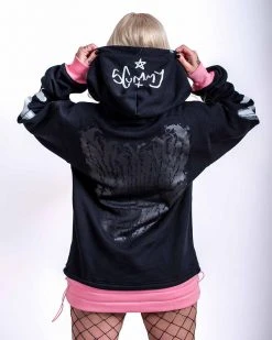 Scummy Bears GOTH AF - BRATTY BEAR - TWO-TONE HOODIE CLOTHES AND STUFF