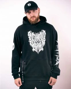 Scummy Bears CLOTHES AND STUFF GOTH AF - SCREAMO GOTH TECH HOODIE
