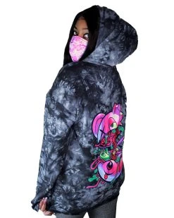 Scummy Bears OISHI - TWISTED TONKOTSU - TIE-DYE HOODIE