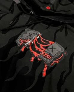 Scummy Bears OISHI - YUMMY YAKI CHIZU - SHORT SLEEVE TECH HOODIE CLOTHES AND STUFF