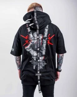 SULLIVAN KING X SCUMMY BEARS - SPINE COLLECTOR - SHORT SLEEVE TECH HOODIE CLOTHES AND STUFF