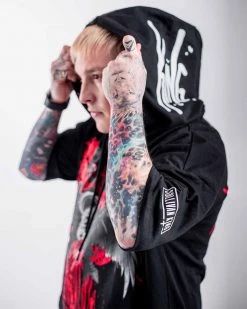 SULLIVAN KING X SCUMMY BEARS - SPINE COLLECTOR - SHORT SLEEVE TECH HOODIE CLOTHES AND STUFF