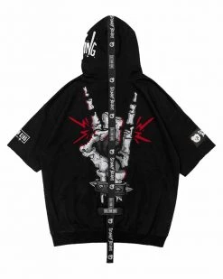 SULLIVAN KING X SCUMMY BEARS - SPINE COLLECTOR - SHORT SLEEVE TECH HOODIE CLOTHES AND STUFF