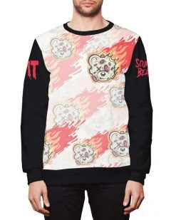 MIDNIGHT TYRANNOSAURUS X SCUMMY BEARS - FIRESTORM - CREW PULLOVER CLOTHES AND STUFF