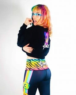 COM3T X SCUMMY BEARS - SPACE KANDI - CROP SWEATSHIRT TOPS 9 COM3T X SCUMMY BEARS - SPACE KANDI - CROP SWEATSHIRT TOPS