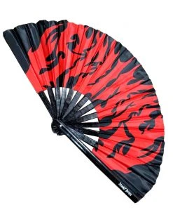 Scummy Bears ACCESSORIES OISHI - BEAR METAL - HAND FAN (RED/BLACK)
