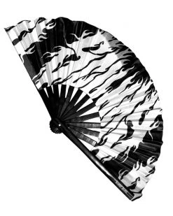 Scummy Bears OISHI - BEAR METAL - HAND FAN (WHITE/BLACK) ACCESSORIES