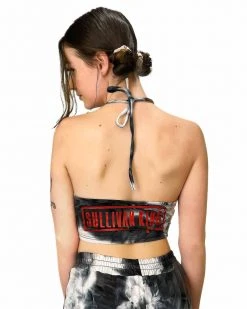 SULLIVAN KING X SCUMMY BEARS - SPINE COLLECTOR - TIE DYE CROP TOP CLOTHES AND STUFF