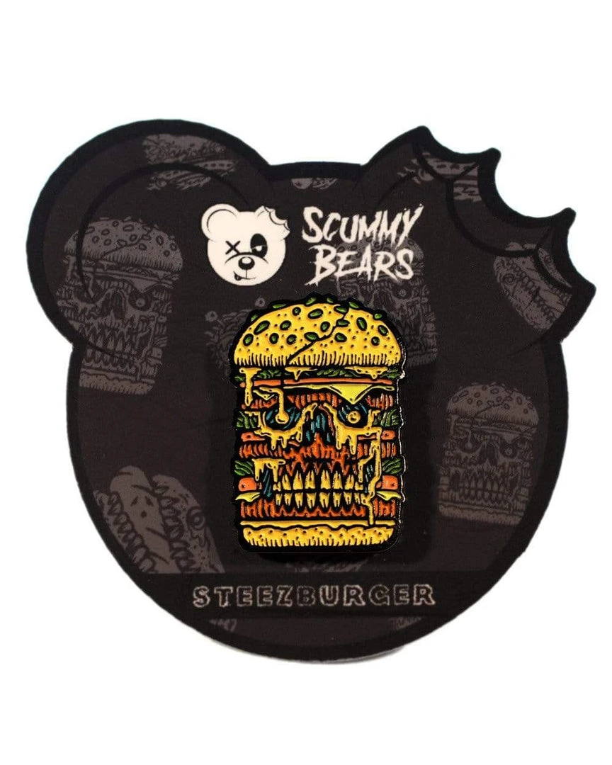 Scummy Bears ACCESSORIES STEEZBURGER PIN 3 Scummy Bears ACCESSORIES STEEZBURGER PIN