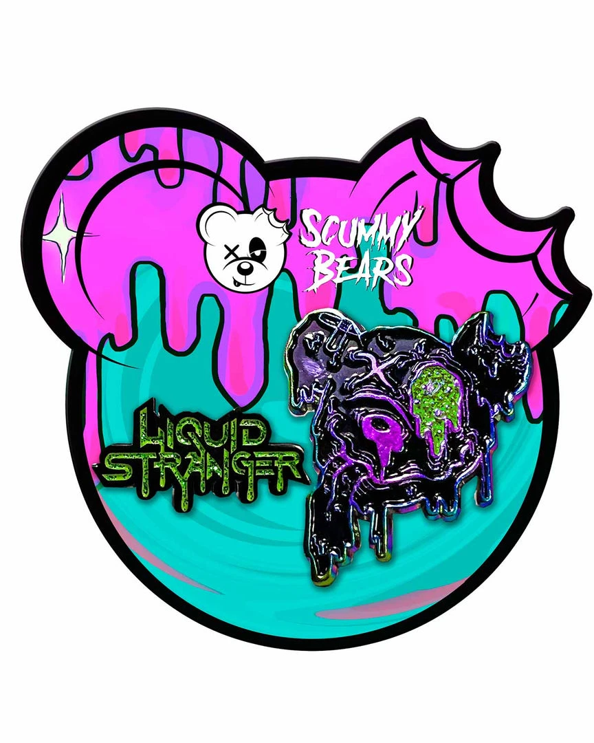 ACCESSORIES LIQUID STRANGER X SCUMMY BEARS - LIQUID BEAR (RAINBOW) - PIN 2-PACK 3 ACCESSORIES LIQUID STRANGER X SCUMMY BEARS - LIQUID BEAR (RAINBOW) - PIN 2-PACK