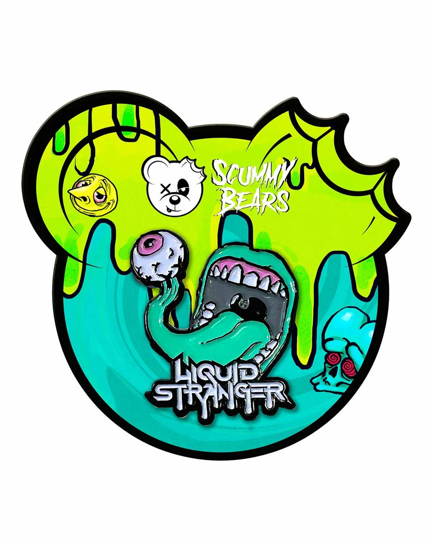 LIQUID STRANGER X SCUMMY BEARS - LITERAL EYESCREAM (MOONLIGHT) - PIN 3 LIQUID STRANGER X SCUMMY BEARS - LITERAL EYESCREAM (MOONLIGHT) - PIN