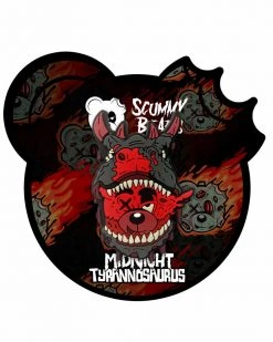 MIDNIGHT TYRANNOSAURUS X SCUMMY BEARS - BONEYARD - PVC PIN