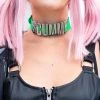Scummy Bears ACCESSORIES SCUMMY - CHOKER (NEON GREEN)