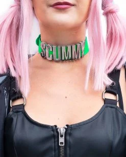 Scummy Bears ACCESSORIES SCUMMY - CHOKER (NEON GREEN)