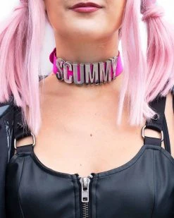 Scummy Bears SCUMMY - CHOKER (NEON PINK)