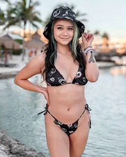 Scummy Bears BONDAGE BEARS (GOTH AF) - BIKINI TOP TOPS