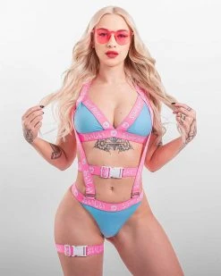 Scummy Bears OISHI - TECH BIKINI BOTTOM (BLUE/PINK)