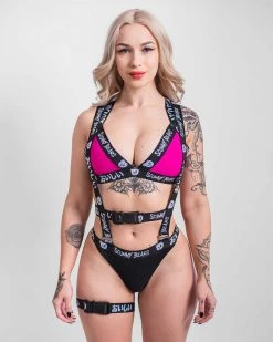 Scummy Bears TOPS OISHI - TECH BIKINI TOP (PINK/BLACK) 7 Scummy Bears TOPS OISHI - TECH BIKINI TOP (PINK/BLACK)
