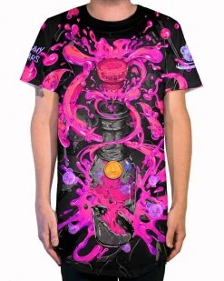 CLOTHES AND STUFF CHAMPAGNE DRIP X SCUMMY BEARS - BOTTLE DROP (NIGHT CLUB) - LONG TEE