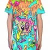 CLOTHES AND STUFF LIQUID STRANGER X SCUMMY BEARS - WEIRD & WONDERFUL - LONG TEE