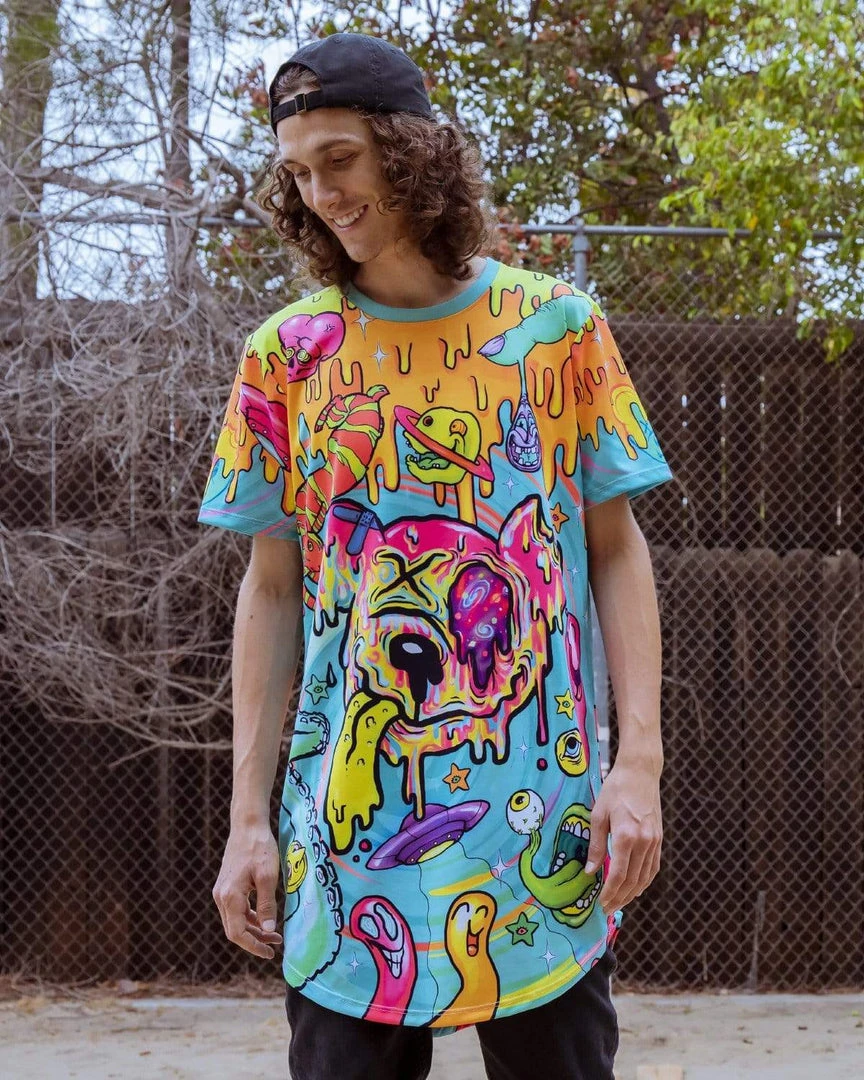 CLOTHES AND STUFF LIQUID STRANGER X SCUMMY BEARS - WEIRD & WONDERFUL - LONG TEE 5 CLOTHES AND STUFF LIQUID STRANGER X SCUMMY BEARS - WEIRD & WONDERFUL - LONG TEE