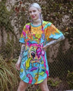 CLOTHES AND STUFF LIQUID STRANGER X SCUMMY BEARS - WEIRD & WONDERFUL - LONG TEE 12 CLOTHES AND STUFF LIQUID STRANGER X SCUMMY BEARS - WEIRD & WONDERFUL - LONG TEE